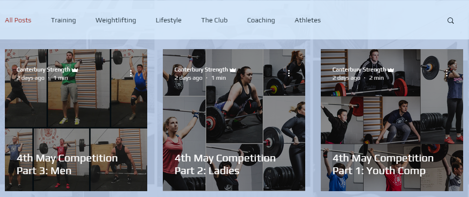 Canterbury Strength Weightlifting Competition